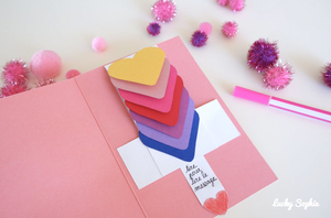 DIY - Carte animée coeurs