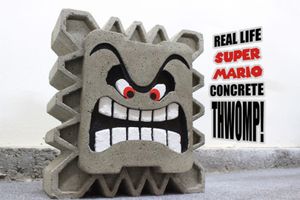 Fabriquez votre Thwomp maison en ciment !