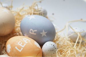 Oeufs de Pâques et teinture naturelle