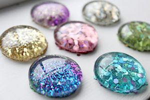 Magnets à paillettes