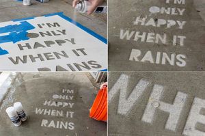 Message pour jour de pluie